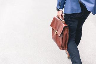 Man with suitcase